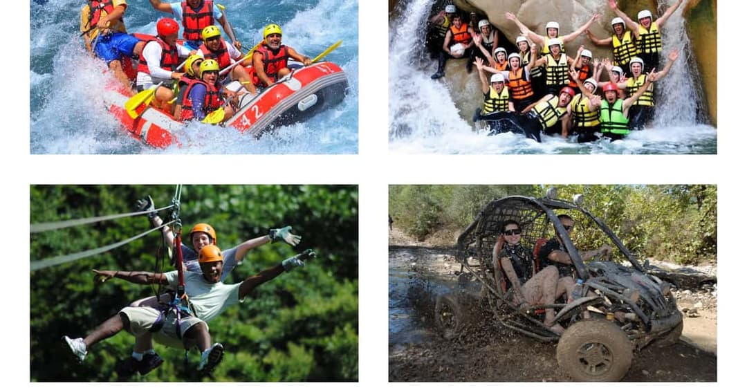 Rafting + Buggy Safari + Zipline + Kanyon Geçişi
